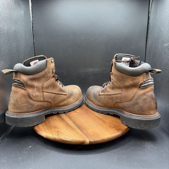 Red Wing 4215 Mens 9 E2 Work Boots Waterproof Steel Toe Dynaforce Brown Leather main image 6